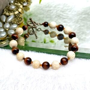 Jasper Unisex Beaded Bracelet